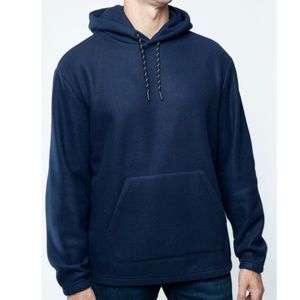 Lazer Mens Polar Fleece Pullover Hoodie, Navy, Size: Medium